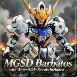 Barbatos Mgsd Assembly Model Kit Action Figures Comes With Water Decals Free Display Stand Desktop Decoration Boys Surprise Toys