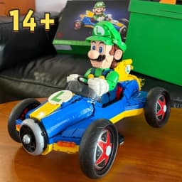 HOTTOYS 2234pcs DIY Kart Building Bricks Racing Series Classic Game Character Car Model Toys Birthday Gifts For Collection