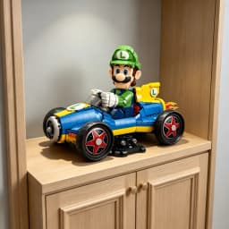 HOTTOYS 2234pcs DIY Kart Building Bricks Racing Series Classic Game Character Car Model Toys Birthday Gifts For Collection