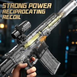 Outdoor SLR Electric Water Gun Toy 2000ml Bag Backpack High Pressure Long-range Rifle Model Water Pistol Summer Toy for Boy Gift