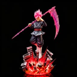 45cm JT Dragon Ball Super Saiyan Rosé Goku Black Anime Figure Statue Zamasu Goku PVC Figure Collectible Model Ornament Toy Gifts