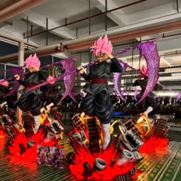 45cm JT Dragon Ball Super Saiyan Rosé Goku Black Anime Figure Statue Zamasu Goku PVC Figure Collectible Model Ornament Toy Gifts