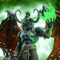 World of Warcraft Figurine Illidan Stormrage Demon Hunter Yudian Action Figure Desk Ornament Gift