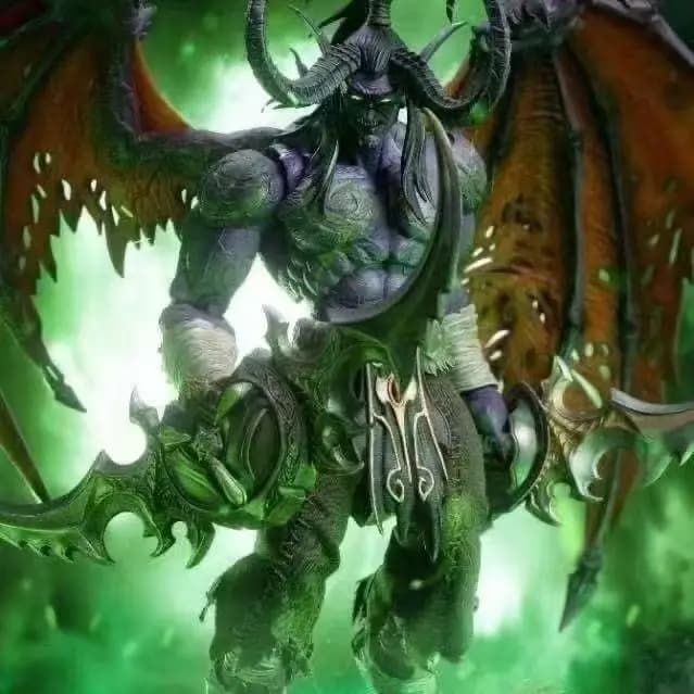 World of Warcraft Figurine Illidan Stormrage Demon Hunter Yudian Action Figure Desk Ornament Gift