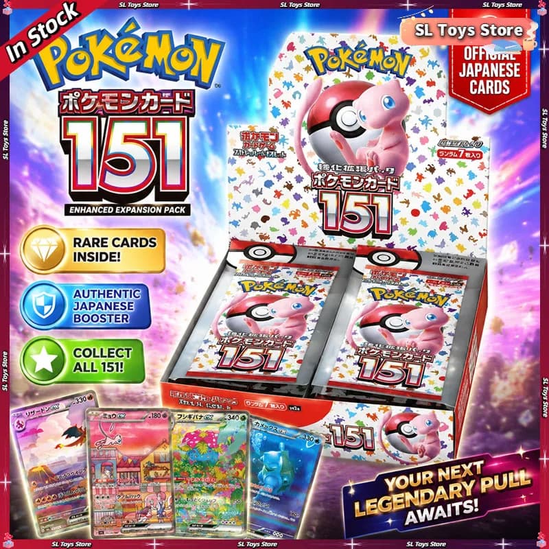 In Stock Original Pokemon 140Pcs PTCG SV2a Scarlet & Violet 151 Expansion Japanese Version Card Collection Classics Card Gifts