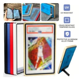 Aluminum Alloy Multicolor Trading Card Protect Metal Case with Stand, For PSA BGS Graded Card Slab Display, For PTCG Collectors
