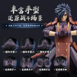 BLOKEES Naruto Uchiha Madara Metaplasia of Filth Building Block Man Beyond Edition Assembly Model Movable Robot Ornament Toy