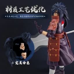 BLOKEES Naruto Uchiha Madara Metaplasia of Filth Building Block Man Beyond Edition Assembly Model Movable Robot Ornament Toy