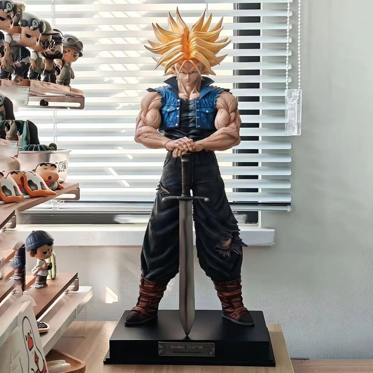 JT 53 Cm/20.87 Pouces Nouvelle Statue Dragon Ball Z Troncs Figure Futur Troncs Super Saiyan Figurines D'Action Collection Mode J