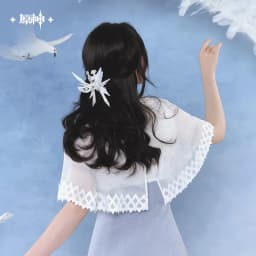 Authentic New Pre‑sale Genshin Impact Columbina Impression Series Cute Wing Hair Claw Exquisite Hair Accessory Collectible Gift