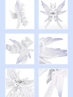 Authentic New Pre‑sale Genshin Impact Columbina Impression Series Cute Wing Hair Claw Exquisite Hair Accessory Collectible Gift