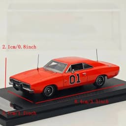 Mini Forge 1/64 1969 Chargr R/T & General Lee Diecast Model Car Miniature Limited Collection Toy Vehicle Models