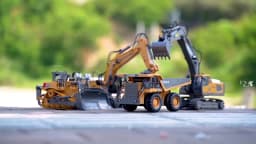 4WD Alloy RC Excavator Bulldozer Dump Truck Electric Remote Control Engineering Vehicle Model With Lights Sound Effects Toy Gift