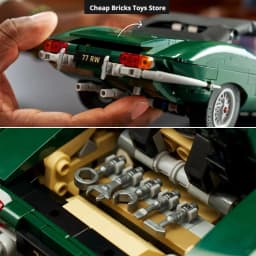 1673pcs Building Blocks Bricks Christmas Gifts for Adult Vintage British Roadster Display Model Classic Convertible Sports Car