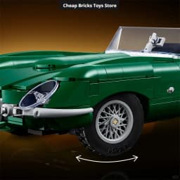 1673pcs Building Blocks Bricks Christmas Gifts for Adult Vintage British Roadster Display Model Classic Convertible Sports Car