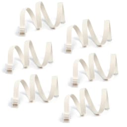 Wholesale 20Pcs The Spike WEDO 2.0 Crystal Connector Cable fit for 45678 45300 Motors Sensors Classic Robotics Parts Repair Toys