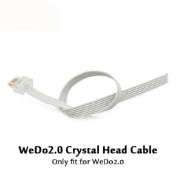 Wholesale 20Pcs The Spike WEDO 2.0 Crystal Connector Cable fit for 45678 45300 Motors Sensors Classic Robotics Parts Repair Toys