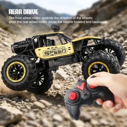 2.4g Remote Control Off-Road Alloy Car with Shock Absorbers, Climbing Fast Car with Music, Lights, and Spray, Children's Electric Rc Toy, Boys' Holiday Gift