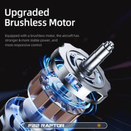 BM31 F22 Brushless RC Fighter 2.4G 4CH Remote Control Airplane EPP Foam Electric Model 490MM Biger Glider Toys for Adults