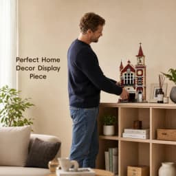 2122 Pcs European Style Shopping Mall Building Blocks City Street View Modular Architecture Model DIY Bricks Construction Toy fo