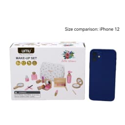 Wooden Pretend Play Makeup Toys Simulation Cosmetics Set Girls Play Hairdressing Simulation Make Up Preschool Toys