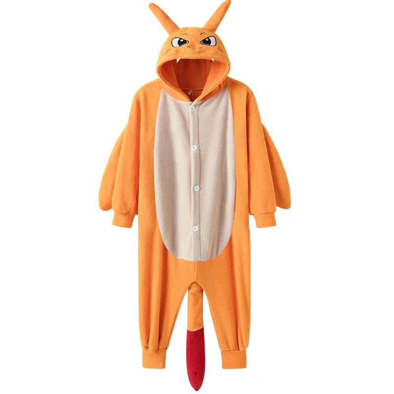 Onesie Charizard Cosplay Costume Pajamas For Women Men One-Piece Kigurumi Full Body Pijama Anime Pyjamas Christmas Sleepwear