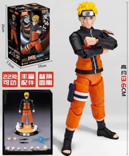 BLOKEES Original NARUTO Uchiha Madara Kyuubi Kurama Sasuke Minato Bijyudama Shippūden Bijuu Assembled Action Figure Toy Model