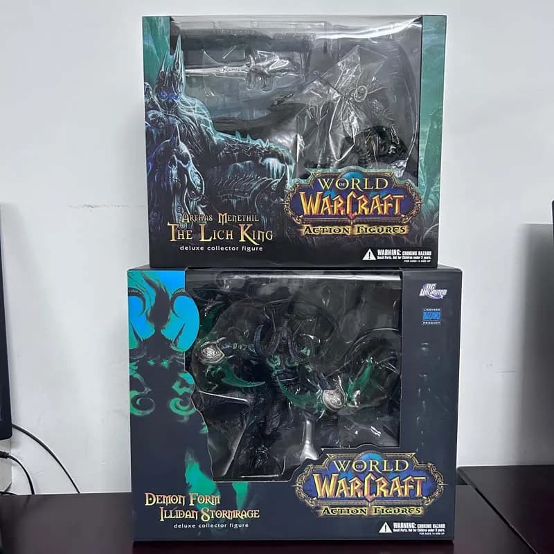 WOW Game Fall of The Lich King Arthas Menethil Demon Hunter Illidan Devil DC05 Figma Action Figure Model Toys Joint Movable Doll