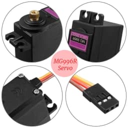 MG995 MG996R JR Steering Rotation Servo Motor 180 360 MG 996 High Speed Torque Metal Gear for RC Car Helicopter Arduino Robot