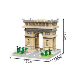 Knew Built Paris Notre-Dame Historic Micro Mini Blocks Toys - 7300+ Pieces, 48x36x24cm Large Model Kit for Adults & Collectors