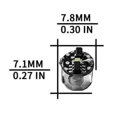 Wholesale 20pcs Super Mini Magnetic Wireless Led Lamp 7.8mm*7.1mm Toys DIY Model Making General Model Plus Light with Batteries