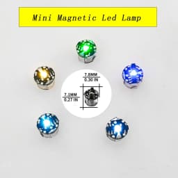 Wholesale 20pcs Super Mini Magnetic Wireless Led Lamp 7.8mm*7.1mm Toys DIY Model Making General Model Plus Light with Batteries