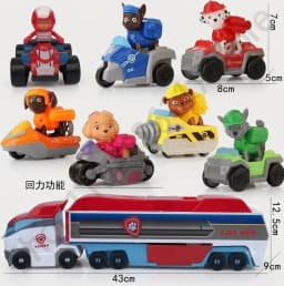 Paw Patrol Toy Set Character Dolls for Assembly for Halloween, Christmas and School Days As Gifts Cartoon Anime Figures