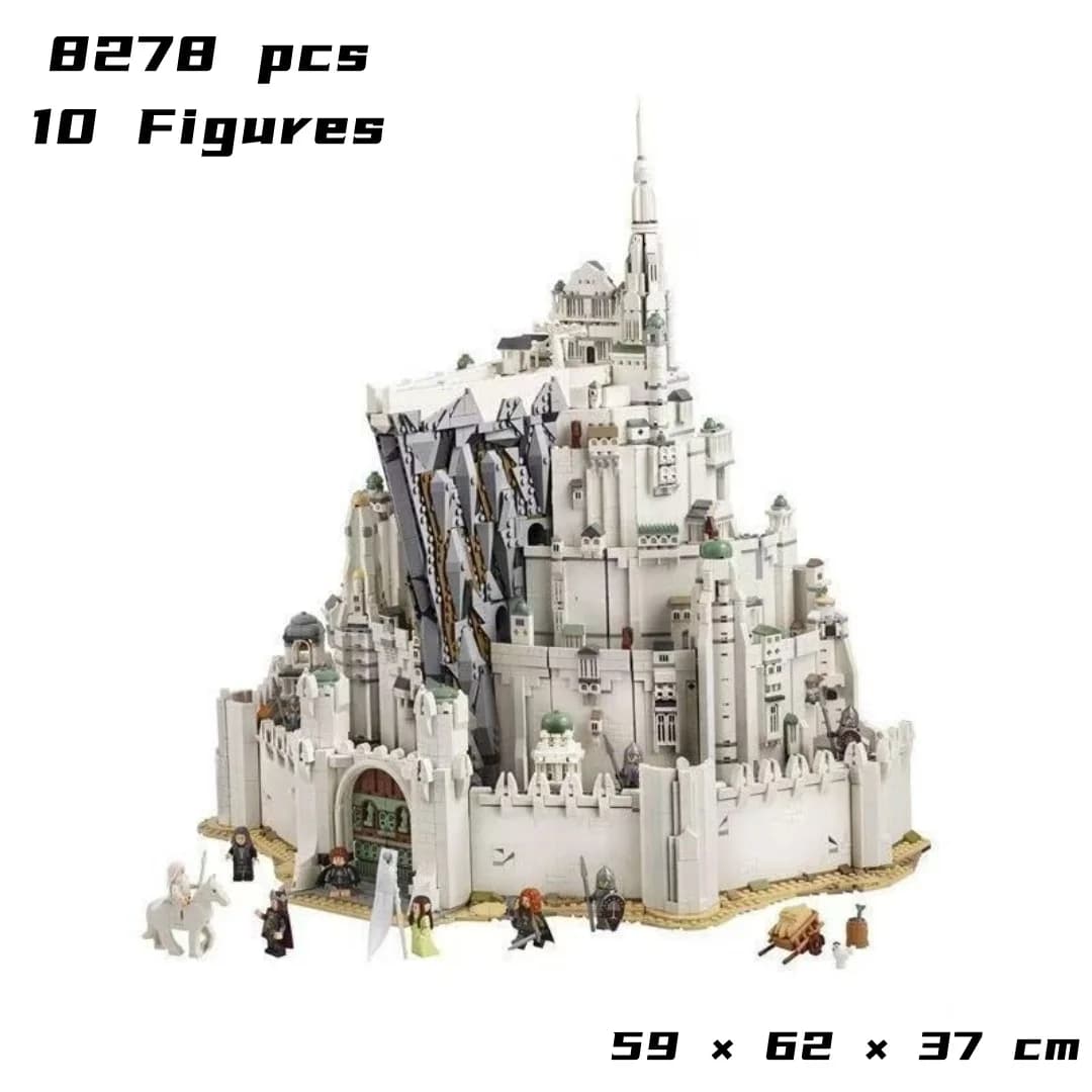 In Stock Assembly Cheapest Model The City Capital Toys 8278pcs for Adults Minas Tirith 2026 Gifts Building Blocks A