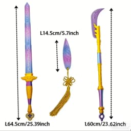 Upgraded Symbol Sword Prop Sets With Darts Toys Fancy Cosplay Prop For Kids Telescopic Carnival Costume Prop Gifts
