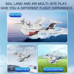 KF603 RC Plane Boat 2.4G 3CH Sea And Air RC Glider EPP Foam Water Land Flying Airplane Toys Gift For Boys