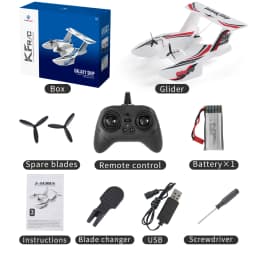 KF603 RC Plane Boat 2.4G 3CH Sea And Air RC Glider EPP Foam Water Land Flying Airplane Toys Gift For Boys