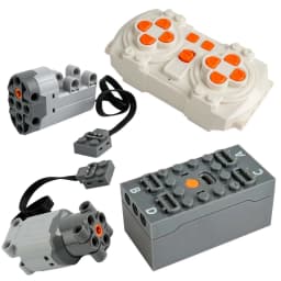 APP Programmable Building Blocks Kit with Servo Motor & 8-Speed Remote Control Battery Box Compatible Legoeds PF MOC System
