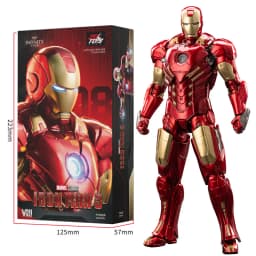 ZD Toys Iron Man Action Figure Joint Movable MK1 MK3 MK6 MK7 MK42 MK45 MK50 MK85 MK17 MK33 MK39 Adult Collection Figure Gift