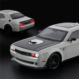 1:18 D Challenger SRT Hellcat Alloy Track Racing Car Model Metal Muscle Sports Car Vehicles Model Sound Light Kids Toys Gift