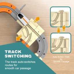 Magic 3D Track Cube Educational High Speed Electric Rail Train Set Toy with Automatic Lift for Home Indoor Assembly Play
