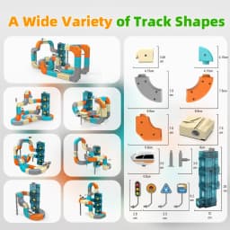 Magic 3D Track Cube Educational High Speed Electric Rail Train Set Toy with Automatic Lift for Home Indoor Assembly Play