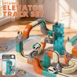 Magic 3D Track Cube Educational High Speed Electric Rail Train Set Toy with Automatic Lift for Home Indoor Assembly Play