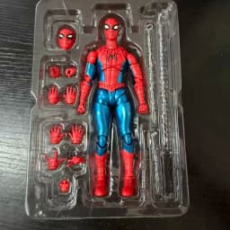 In Stock Shf Spider Man Brand New Day Peter Parker New Red And Blue Suit Gk Action Figure Desktop Decoration Toys Gifts For Fans