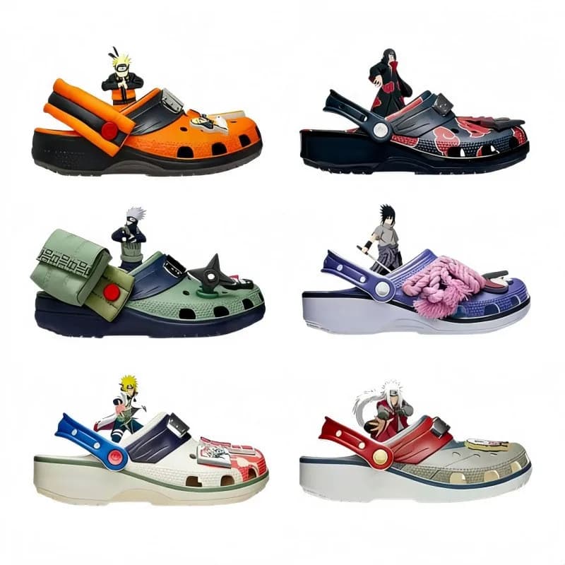 Anime Slippers Outdoor Travel Beach Sandals Men Non-Slip Home Shoes Slipper Cartoon Sasuke Cave Shoes NARUTO Kakashi Itachi Gift
