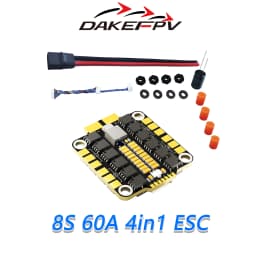 DAKEFPV H743 FC Stack/Flytower for Remote Control BLHeli Betaflight Gyroscope Gyro 42688P PID Parameter Tuning