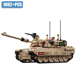 Military MOC 1002pcs M1 Abrams Main Battle Tank Model Kit Building Blocks Set Soldiers Figures Bricks Toys For Children Boy Gift