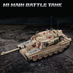 Military MOC 1002pcs M1 Abrams Main Battle Tank Model Kit Building Blocks Set Soldiers Figures Bricks Toys For Children Boy Gift