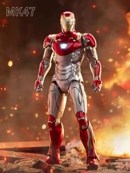 1:10 ZD Toys Iron Man MK38 Igor MK25 Striker MK26 Gamma MK36 Peacemaker MK40 MK15 Sneaky Action Figure Collections Gift