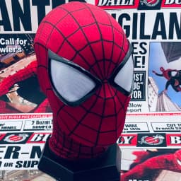 Handmade Spider-Man 2 Movie Accuracy Garfield Version Cosplay Mask Peter Parker Handicraft Collectible Item For Birthday Gifts